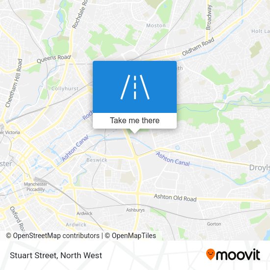 Stuart Street map