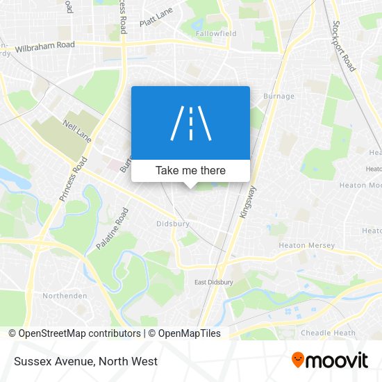 Sussex Avenue map