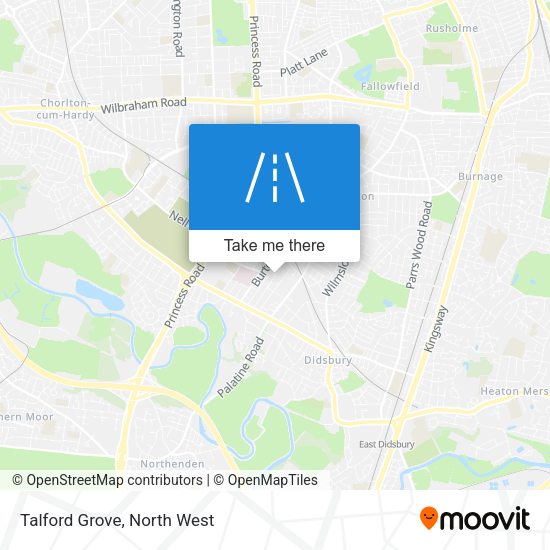 Talford Grove map