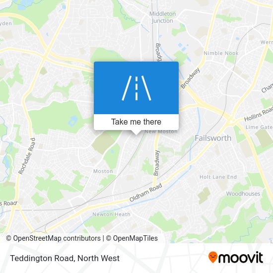 Teddington Road map