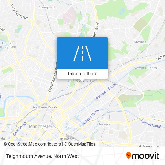 Teignmouth Avenue map