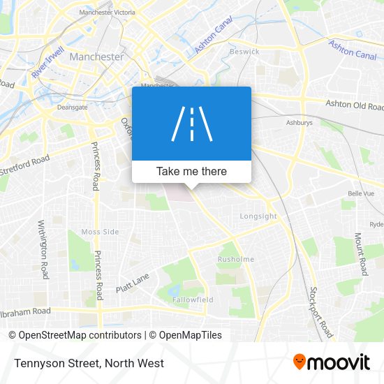 Tennyson Street map