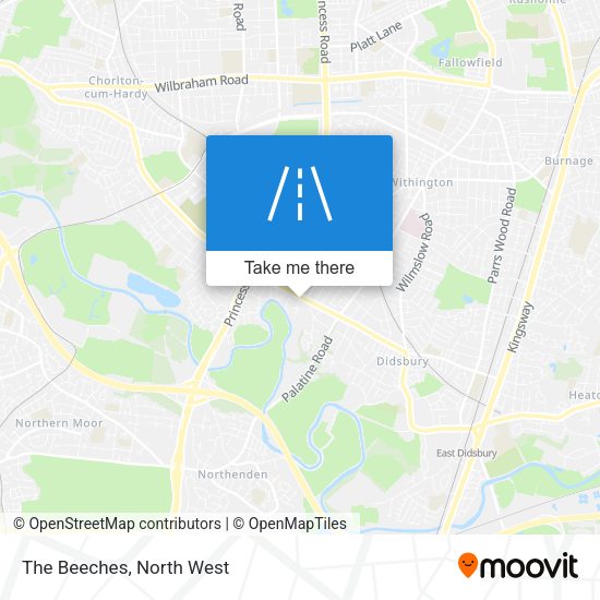 The Beeches map