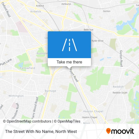 The Street With No Name map
