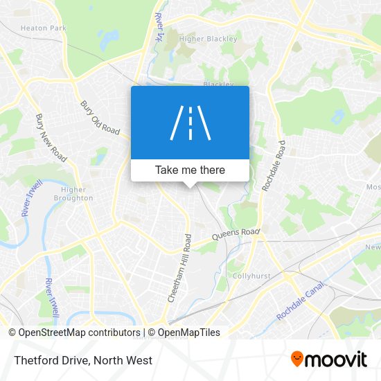 Thetford Drive map