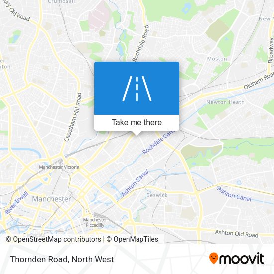 Thornden Road map
