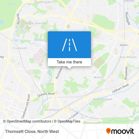 Thornsett Close map