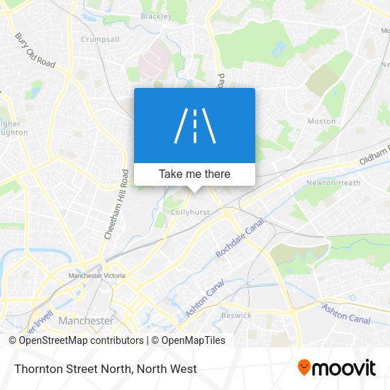 Thornton Street North map