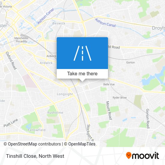 Tinshill Close map