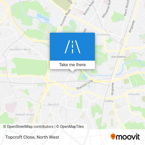 Topcroft Close map