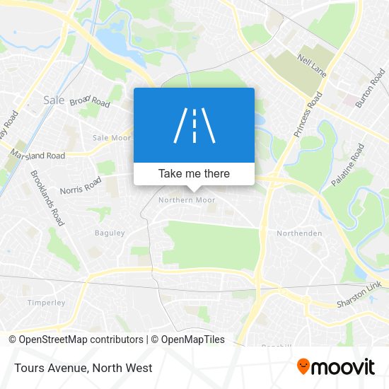 Tours Avenue map