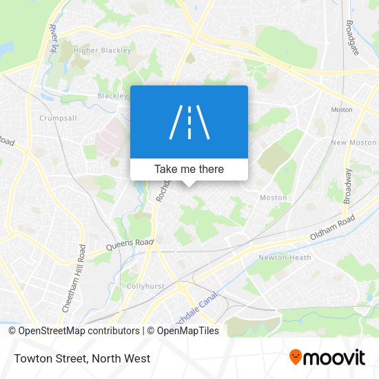 Towton Street map