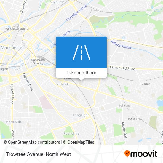 Trowtree Avenue map