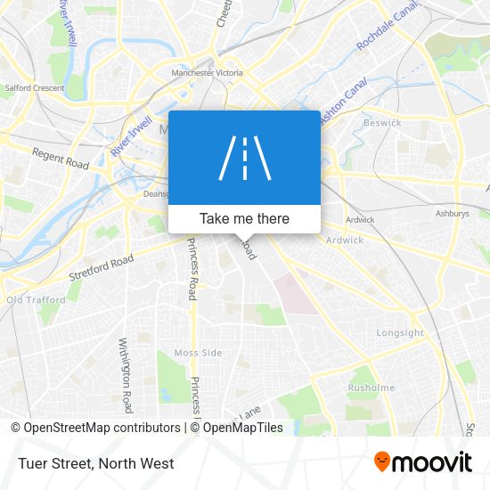 Tuer Street map
