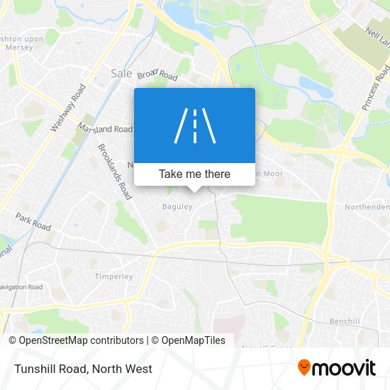 Tunshill Road map