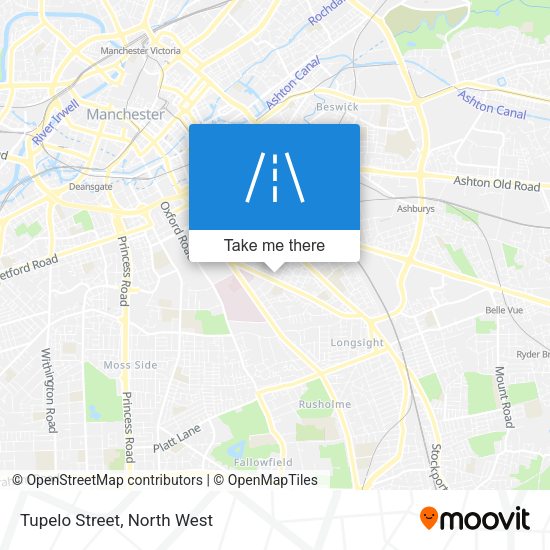 Tupelo Street map