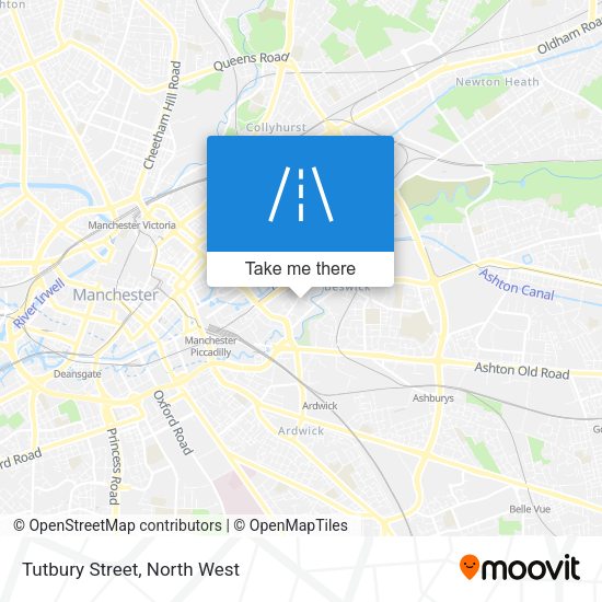 Tutbury Street map