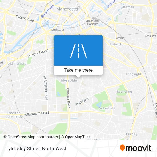 Tyldesley Street map