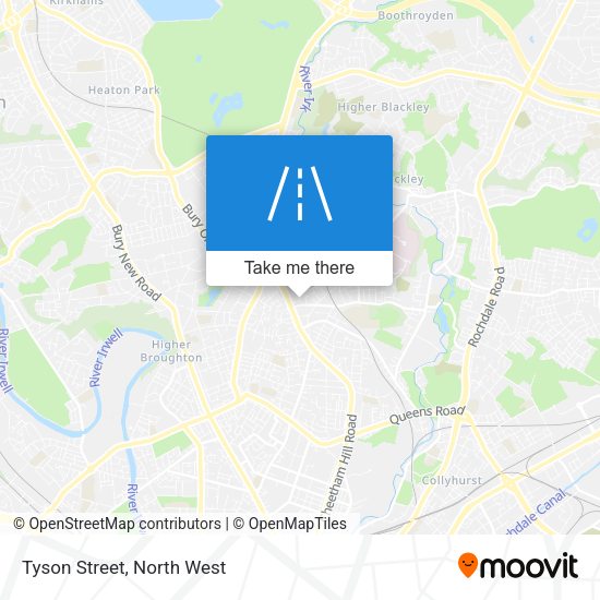 Tyson Street map