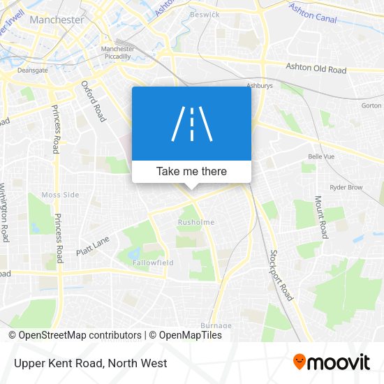Upper Kent Road map