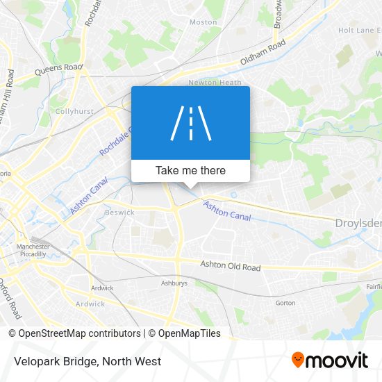Velopark Bridge map
