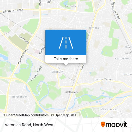 Veronica Road map