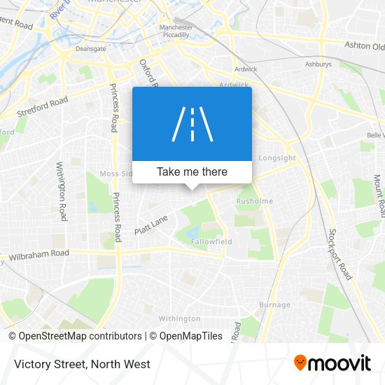 Victory Street map