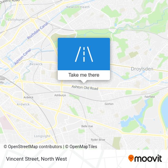 Vincent Street map