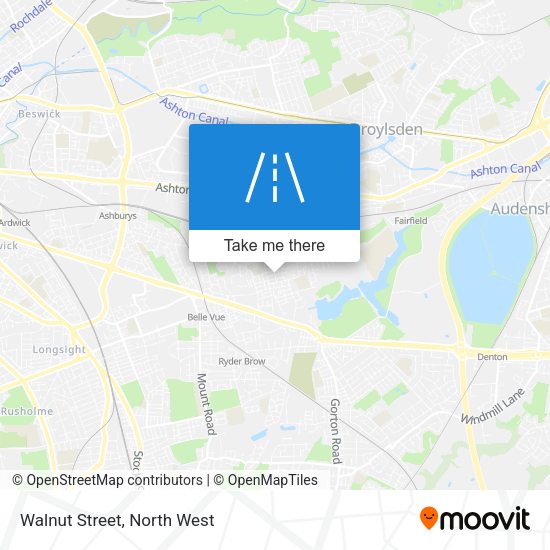 Walnut Street map
