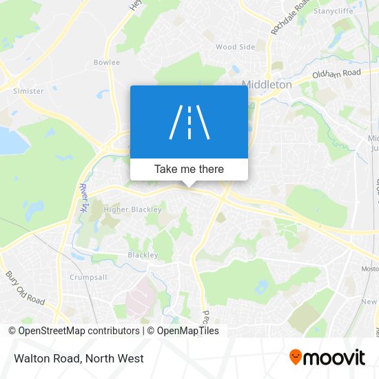 Walton Road map