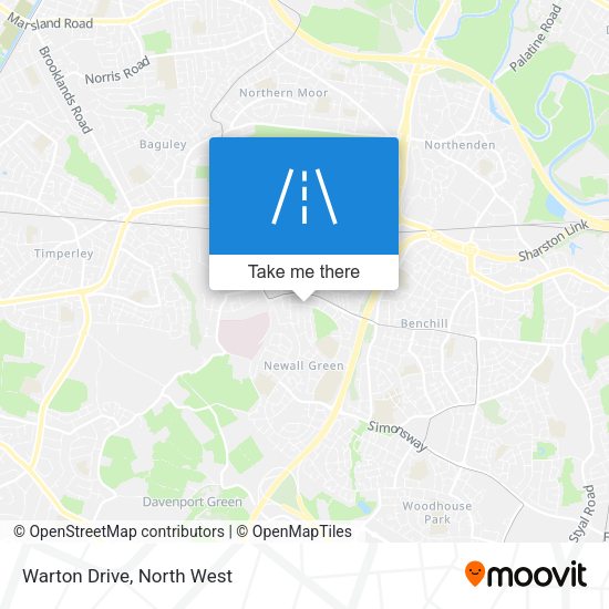 Warton Drive map