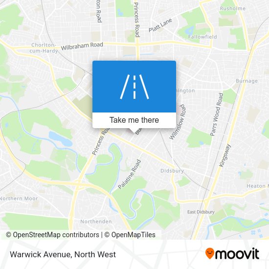 Warwick Avenue map