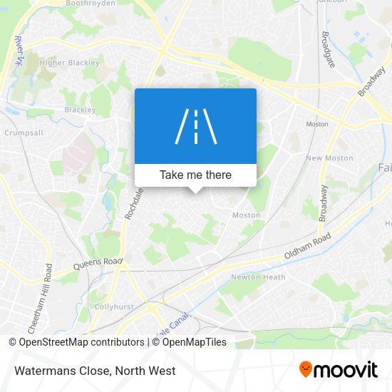 Watermans Close map