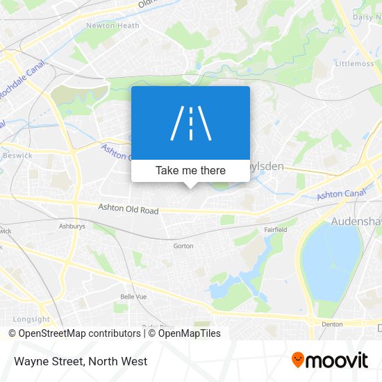Wayne Street map
