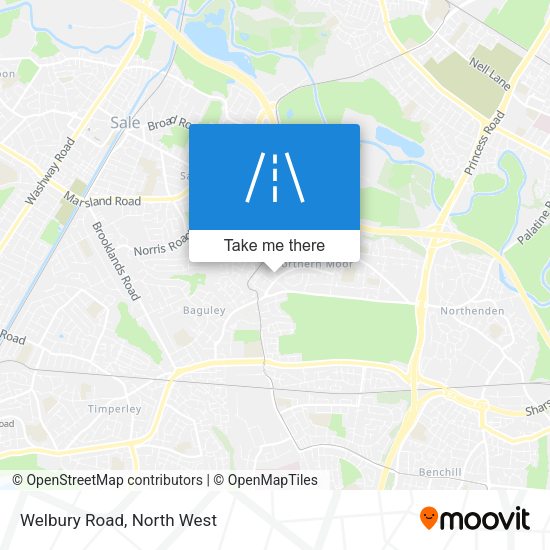 Welbury Road map