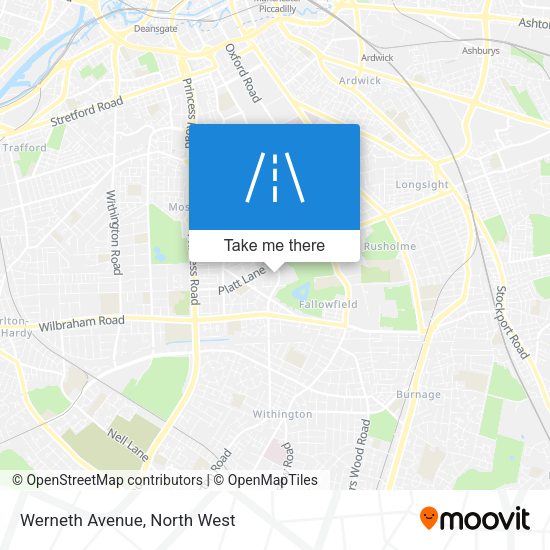 Werneth Avenue map