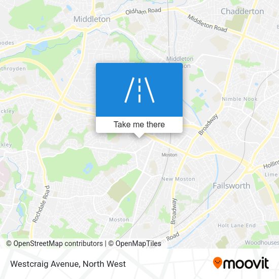 Westcraig Avenue map