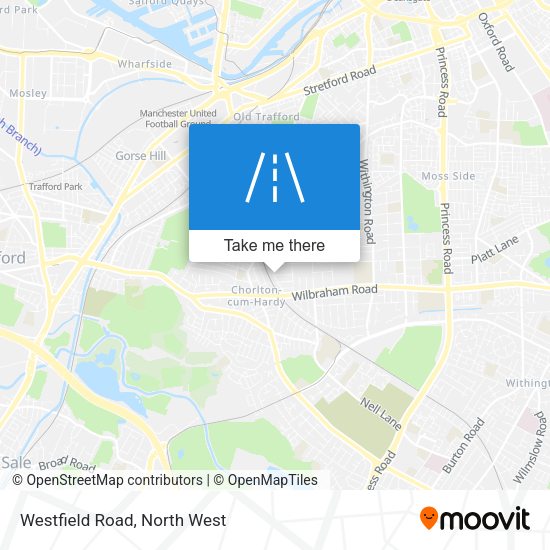 Westfield Road map
