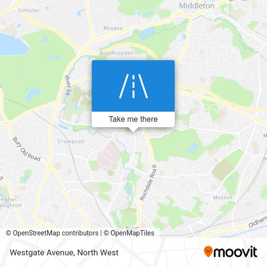 Westgate Avenue map