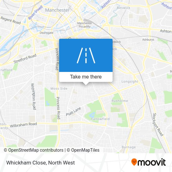 Whickham Close map