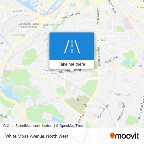 White Moss Avenue map