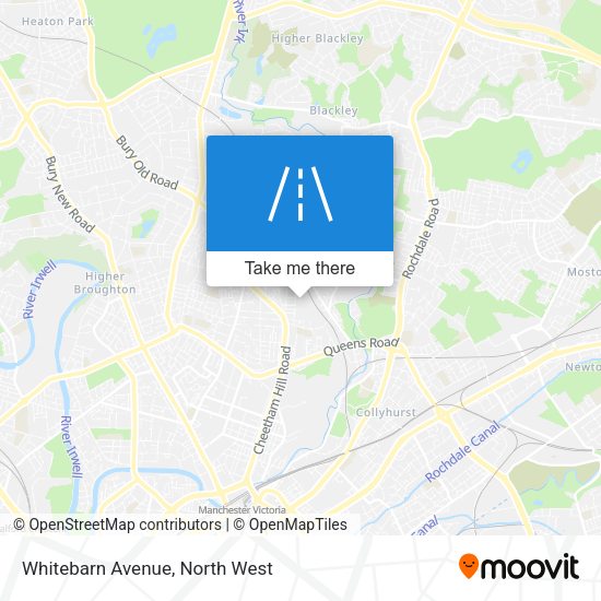Whitebarn Avenue map