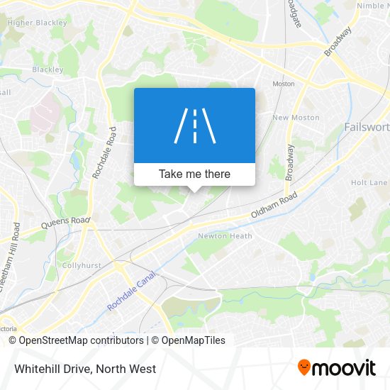 Whitehill Drive map