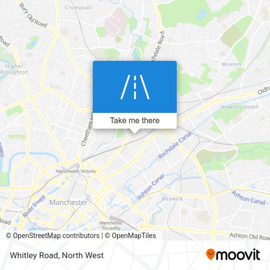 Whitley Road map