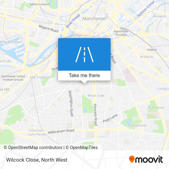 Wilcock Close map