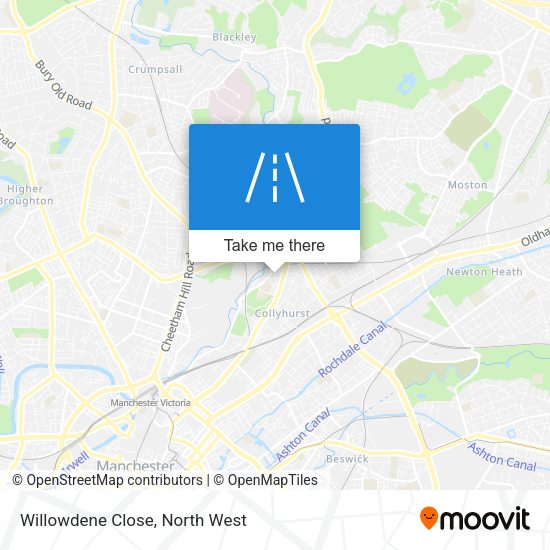 Willowdene Close map