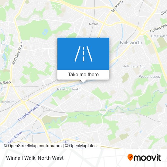 Winnall Walk map
