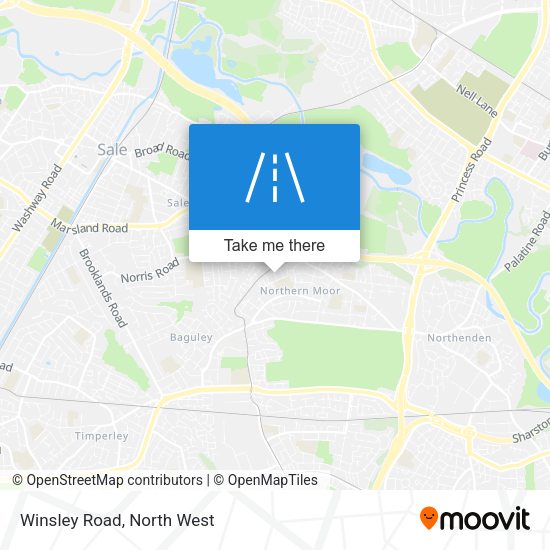Winsley Road map