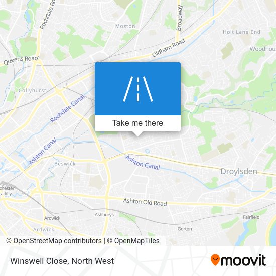 Winswell Close map