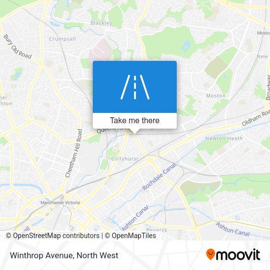Winthrop Avenue map